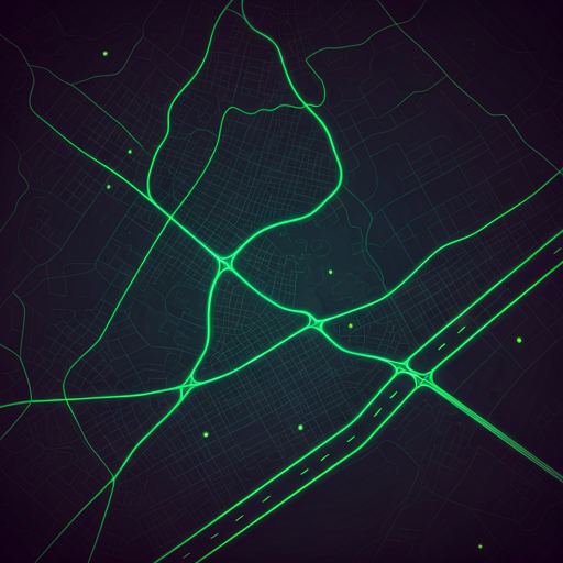 Minimalist dark map